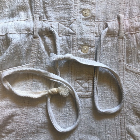 Free People White Crochet Tank Romper Size XS - Picture 3 of 6